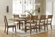 Cabalynn Dining Table and 8 Chairs Huntsville Furniture Outlet