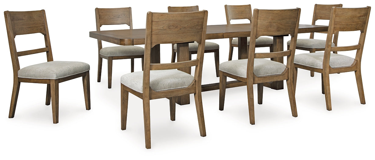 Cabalynn Dining Table and 8 Chairs Huntsville Furniture Outlet