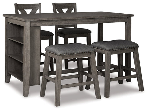 Caitbrook Counter Height Dining Table and 4 Barstools Huntsville Furniture Outlet