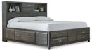 Caitbrook Queen Storage Bed with 8 Drawers with Dresser and Chest Huntsville Furniture Outlet