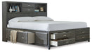 Caitbrook Queen Storage Bed with 8 Drawers with Dresser and Chest Huntsville Furniture Outlet