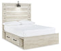 Cambeck Full Panel Bed with 4 Storage Drawers with Mirrored Dresser and 2 Nightstands Huntsville Furniture Outlet