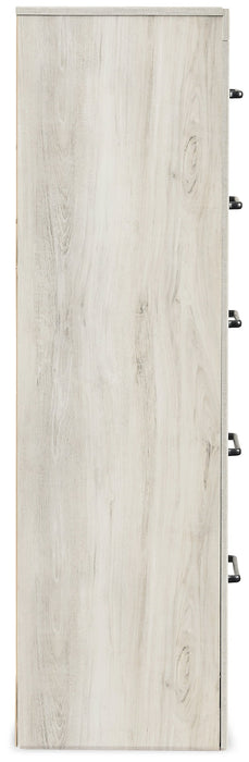 Cambeck King/California King Upholstered Panel Headboard with Mirrored Dresser and Chest Huntsville Furniture Outlet