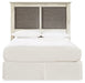Cambeck King/California King Upholstered Panel Headboard with Mirrored Dresser and Chest Huntsville Furniture Outlet
