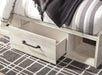 Cambeck King Panel Bed with 2 Storage Drawers with Mirrored Dresser, Chest and Nightstand Huntsville Furniture Outlet