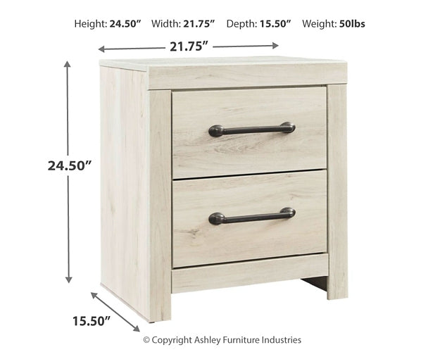 Cambeck Twin Panel Bed with Mirrored Dresser, Chest and Nightstand Huntsville Furniture Outlet