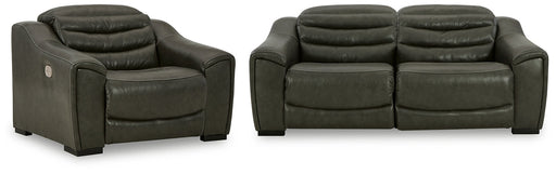 Center Line 2-Piece Sectional with Recliner Huntsville Furniture Outlet