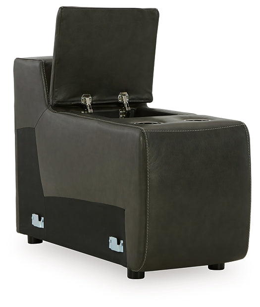 Center Line 3-Piece Sectional with Recliner Huntsville Furniture Outlet