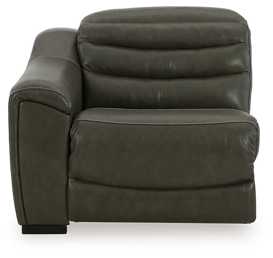 Center Line 3-Piece Sectional with Recliner Huntsville Furniture Outlet