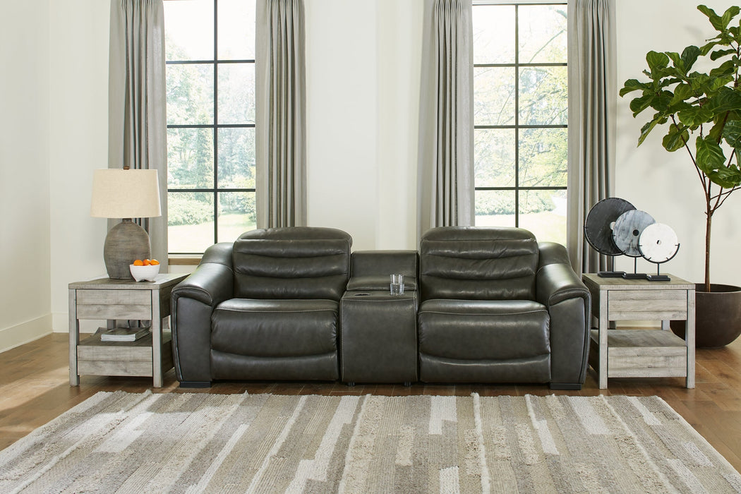 Center Line 3-Piece Sectional with Recliner Huntsville Furniture Outlet