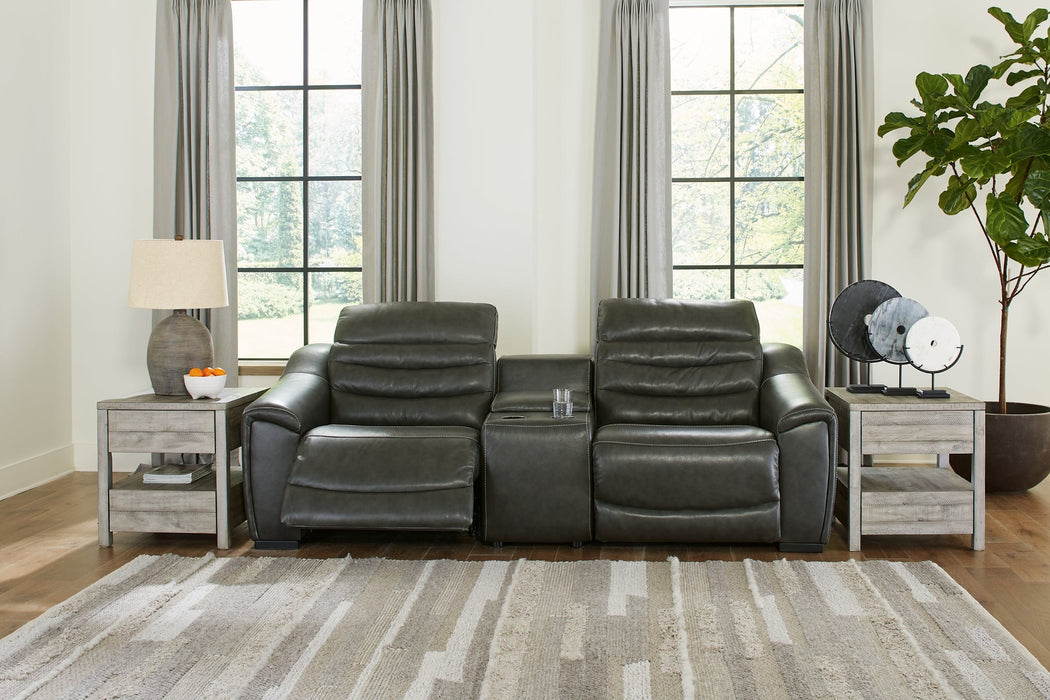 Center Line 3-Piece Sectional with Recliner Huntsville Furniture Outlet