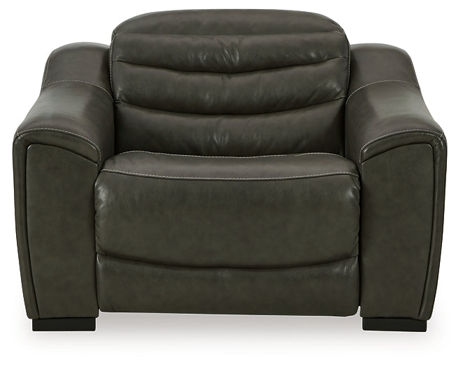 Center Line 3-Piece Sectional with Recliner Huntsville Furniture Outlet