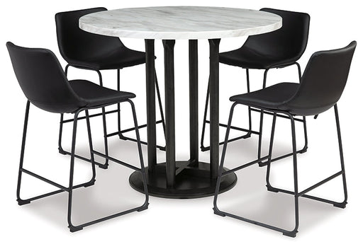 Centiar Counter Height Dining Table and 4 Barstools Huntsville Furniture Outlet