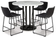 Centiar Counter Height Dining Table and 4 Barstools Huntsville Furniture Outlet
