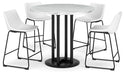 Centiar Counter Height Dining Table and 4 Barstools Huntsville Furniture Outlet