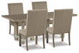 Chrestner Dining Table and 4 Chairs Huntsville Furniture Outlet