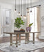 Chrestner Dining Table and 4 Chairs Huntsville Furniture Outlet