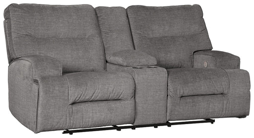 Coombs DBL REC PWR Loveseat w/Console Huntsville Furniture Outlet