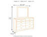 Culverbach Full Panel Bed with Mirrored Dresser Huntsville Furniture Outlet