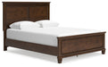 Danabrin Queen Panel Bed with Mirrored Dresser Huntsville Furniture Outlet