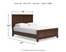 Danabrin Queen Panel Bed with Mirrored Dresser Huntsville Furniture Outlet