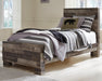 Derekson Twin Panel Bed with Mirrored Dresser, Chest and Nightstand Huntsville Furniture Outlet