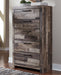 Derekson Twin Panel Bed with Mirrored Dresser, Chest and Nightstand Huntsville Furniture Outlet