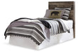 Derekson Twin Panel Headboard with Mirrored Dresser and Chest Huntsville Furniture Outlet