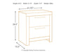 Derekson Two Drawer Night Stand Huntsville Furniture Outlet