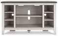 Dorrinson Corner TV Stand/Fireplace OPT Huntsville Furniture Outlet