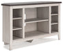 Dorrinson Corner TV Stand/Fireplace OPT Huntsville Furniture Outlet