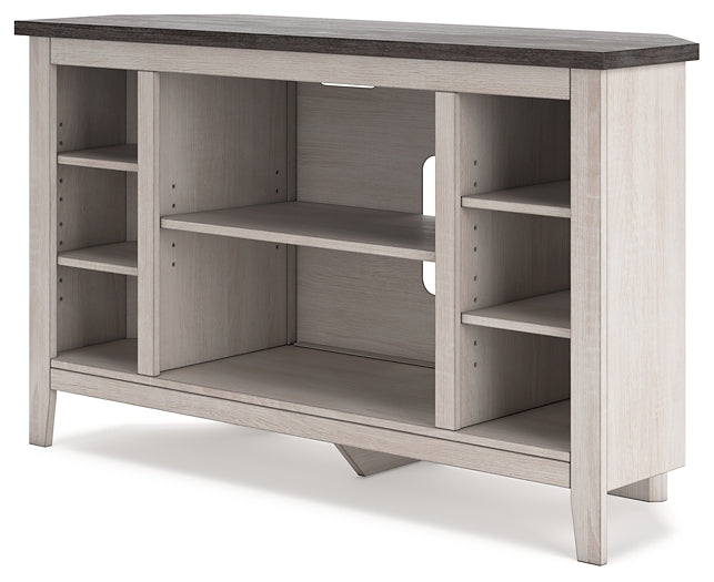 Dorrinson Corner TV Stand/Fireplace OPT Huntsville Furniture Outlet