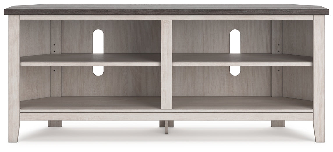 Dorrinson Medium Corner TV Stand Huntsville Furniture Outlet