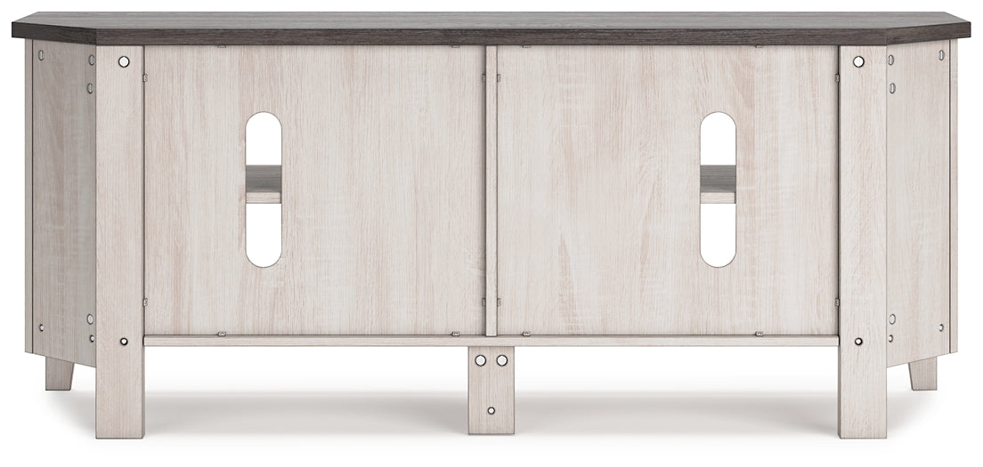 Dorrinson Medium Corner TV Stand Huntsville Furniture Outlet