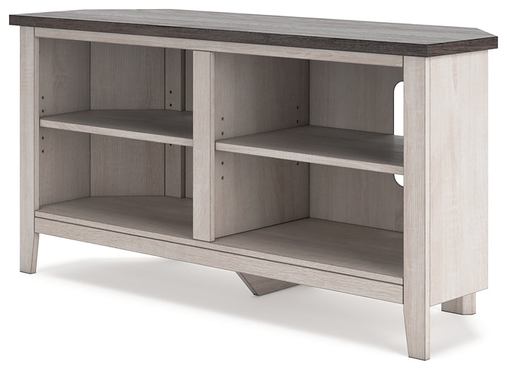 Dorrinson Small Corner TV Stand Huntsville Furniture Outlet