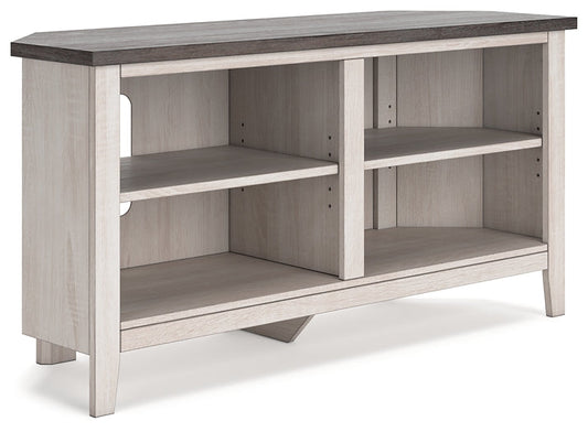 Dorrinson Small Corner TV Stand Huntsville Furniture Outlet