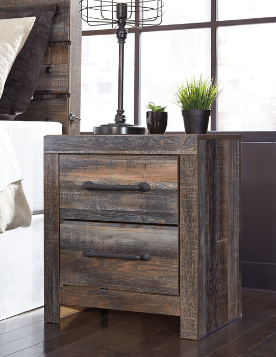 Drystan Full Bookcase Bed with 2 Storage Drawers with Mirrored Dresser and 2 Nightstands Huntsville Furniture Outlet