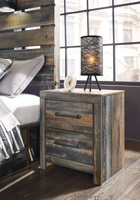 Drystan Full Bookcase Bed with Mirrored Dresser and 2 Nightstands Huntsville Furniture Outlet