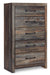 Drystan Twin Panel Bed with 2 Storage Drawers with Mirrored Dresser, Chest and 2 Nightstands Huntsville Furniture Outlet