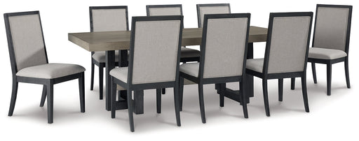 Foyland Dining Table and 8 Chairs Huntsville Furniture Outlet