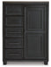 Foyland King Panel Storage Bed with Mirrored Dresser, Chest and 2 Nightstands Huntsville Furniture Outlet
