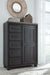 Foyland Queen Panel Storage Bed with Mirrored Dresser, Chest and 2 Nightstands Huntsville Furniture Outlet