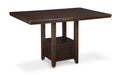 Haddigan Counter Height Dining Table and 4 Barstools with Storage Huntsville Furniture Outlet