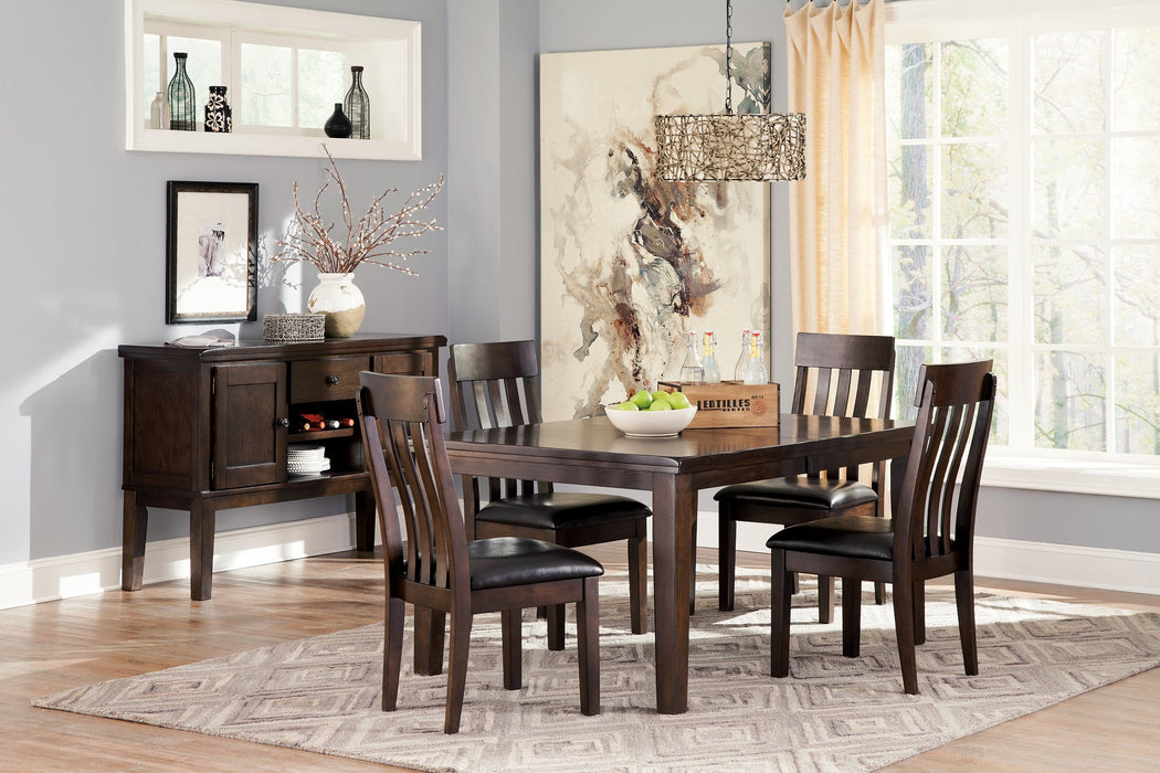 Haddigan Dining Table and 4 Chairs with Storage Huntsville Furniture Outlet