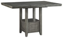 Hallanden Counter Height Dining Table and 6 Barstools Huntsville Furniture Outlet