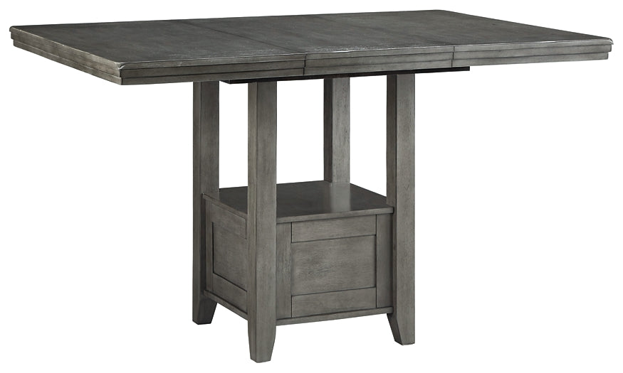Hallanden Counter Height Dining Table and 6 Barstools Huntsville Furniture Outlet