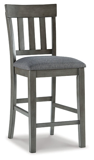 Hallanden Counter Height Dining Table and 6 Barstools Huntsville Furniture Outlet