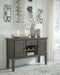 Hallanden Counter Height Dining Table and 6 Barstools with Storage Huntsville Furniture Outlet