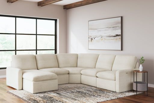 Hartsdale 5-Piece Left Arm Facing Reclining Sectional with Chaise Huntsville Furniture Outlet