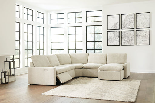 Hartsdale 5-Piece Right Arm Facing Reclining Sectional with Chaise Huntsville Furniture Outlet
